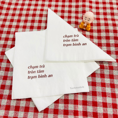  Khăn giấy ăn in logo CHẠM TRÀ 
