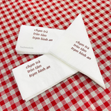 


																	 Khăn giấy ăn in logo CHẠM TRÀ 