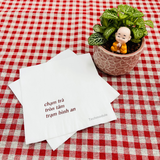 


																	 Khăn giấy ăn in logo CHẠM TRÀ 