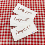 


																	 Khăn giấy ăn in logo CHILLY HOUSE 