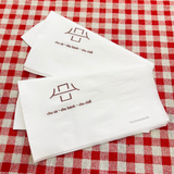 


																	 Khăn giấy ăn in logo CHU KAFE 