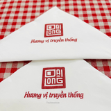 


																	 Khăn giấy ăn in logo ĐẠI LONG FOOD 