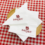 


																	 Khăn giấy ăn in logo DAVIEN 