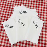 


																	 Khăn giấy ăn in logo HAPPY CAFE 