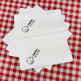 


																	 Khăn giấy ăn in logo HAPPY CAFE 