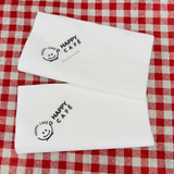 


																	 Khăn giấy ăn in logo HAPPY CAFE 