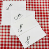 


																	 Khăn giấy ăn in logo HAPPY CAFE 