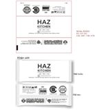 


																	 Khăn vải ướt in logo HAZ KITCHEN 