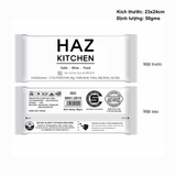 


																	 Khăn vải ướt in logo HAZ KITCHEN 