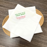 


																	 Khăn giấy ăn in logo NHÀ HÀNG BỜ HỒ HÒA BINH 