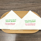 


																	 Khăn giấy ăn in logo NHÀ HÀNG BỜ HỒ HÒA BINH 