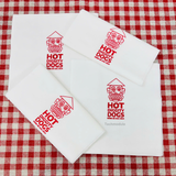 


																	 Khăn giấy ăn in logo HOT DOGS 