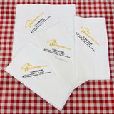 


																	 Khăn giấy ăn in logo HUYNH THAO CENTER 