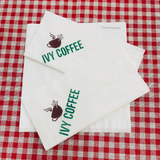 


																	 Khăn giấy ăn in logo IVY COFFEE 