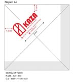 


																	 Khăn giấy ăn in logo KAZA 
