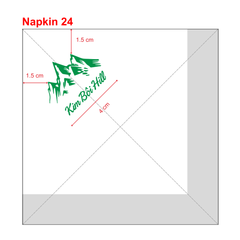  Khăn giấy ăn in logo KIM BÔI HILL 