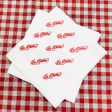 


																	 Khăn giấy ăn in logo LA CREME 