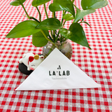 


																	 Khăn giấy ăn in logo LALAB 