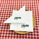 


																	 Khăn giấy ăn in logo LECKER 
