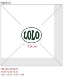 


																	 Khăn giấy ăn in logo LOLO 
