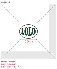  Khăn giấy ăn in logo LOLO 