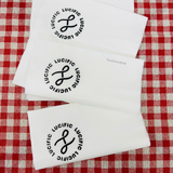 


																	 Khăn giấy ăn in logo LUCIFIC 