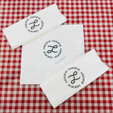 


																	 Khăn giấy ăn in logo LUCIFIC 