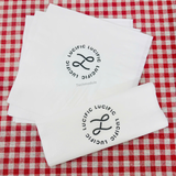 


																	 Khăn giấy ăn in logo LUCIFIC 