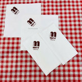 


																	 Khăn giấy ăn in logo M.MER 