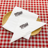 


																	 Khăn giấy ăn in logo MÊÊÊ 