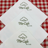 


																	 Khăn giấy ăn in logo MƠ CAFE 