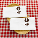 


																	 Khăn giấy ăn in logo MÂY CAFE 