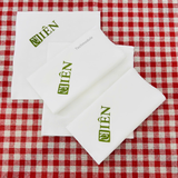 


																	 Khăn giấy ăn in logo MIÊN 