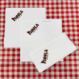


																	 Khăn giấy ăn in logo MOKA 