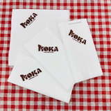 


																	 Khăn giấy ăn in logo MOKA 