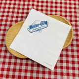 


																	 Khăn giấy ăn in logo MOTOR CITY 