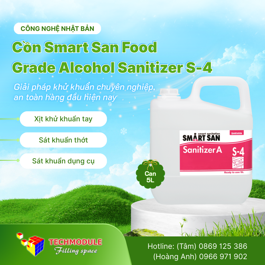  Cồn Smart San Food - Grade Alcohol Sanitizer S-4 