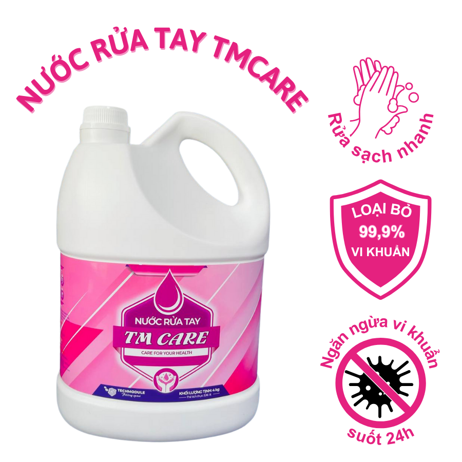  Nước rửa tay diệt khuẩn TMCARE can 4 Kg 