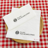 


																	 Khăn giấy ăn in logo NAM HOÀNG PHÚC 
