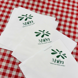 


																	 Khăn giấy ăn in logo NHIÊN TEA 
