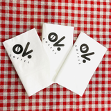 


																	 Khăn giấy ăn in logo OK COFFEE 