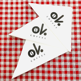 


																	 Khăn giấy ăn in logo OK COFFEE 