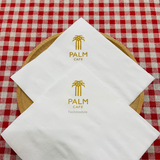 


																	 Khăn giấy ăn in logo PALM CAFE 
