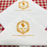


																	 Khăn giấy ăn in logo QUỐC BẢO PLACE 