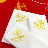 


																	 Khăn giấy ăn in logo NHÀ HÀNG QUÂN MINH 