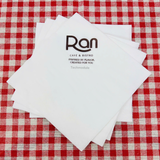 


																	 Khăn giấy ăn in logo RAN CAFE 