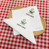 


																	 Khăn giấy ăn in logo SANG CAFE 