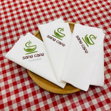 


																	 Khăn giấy ăn in logo SANG CAFE 
