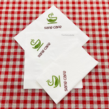 


																	 Khăn giấy ăn in logo SANG CAFE 