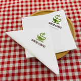 


																	 Khăn giấy ăn in logo SANG CAFE 